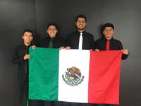 Jonathan Rivera, Juan Pablo Rivera, Adrián Gasga y Daniel Calderón conformaron el equipo mexicano que representó a México en la XI Olimpiada Iberoamericana de Biología, en Ponta Delgada, islas Azores, Portugal, donde obtuvo una medalla de plata, dos de bronce y una mención honorífica.