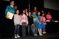 Algunos maestros invitaron a sus pequeños alumnos, para recibir con ellos el diploma otorgado por el programa de la Academia Mexicana de Ciencias.