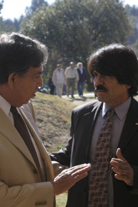 Cárdenas y Paredes, durante el homenaje en la sede de la AMC.