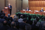 El licenciado Emilio Chuayffet Chemor durante la conferencia impartida ayer en la celebración de los 70 años de El Colegio Nacional.