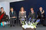 Teresa Rojas y Rosaura Ruiz, tesorera y presidenta de la Academia Mexicana de Ciencias, respectivamente; Margarita Zavala, presidenta del Sistema Nacional del DIF; Hervé Navellou, director general de L´Oréal México, y Mario Chacón, secretario general de la Comisión Mexicana de Cooperación con la UNESCO, durante la ceremonia.