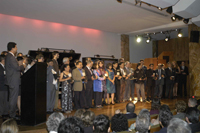 La entrega de reconocimientos en la ceremonia que se realizó en el salón Manuel M. Ponce del Palacio de Bellas Artes, consistió en una estatuilla y un diploma.