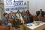 Los científicos latinoamericanos Silvia Torres, Juan Roederer, Rosaura Ruiz, Jacob Palis, Eugenia del Pino y Juan Pedro Laclette, ofrecieron una conferencia de prensa en el marco del XIX Encuentro de la Academia de Ciencias del Mundo en Desarrollo (TWAS).