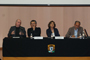 Los investigadores Jorge Juanes, Crescenciano Grave, Rosaura Ruiz y Humberto Carrillo, durante la mesa redonda Filosofía, Ciencia y Política.