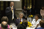 La presentación del libro, encabezada por el jefe de gobierno del Distrito Federal, Marcelo Ebrard, en el patio central del antiguo edificio del Ayuntamiento, en el Centro Histórico.