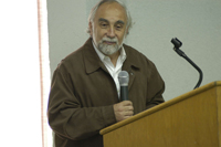 el Dr. Mauricio Tapia Ibargüengoitia, durante la toma de posesión de la Mesa Directiva Noroeste de la Academia Mexicana de Ciencias (AMC).