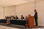 Juan Pedro Laclette, presidente de la AMC, durante la ceremonia de inicio del XLVIII Año Académico.