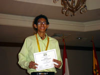 Raúl Augusto González Pech, ganador del primer lugar en la Olimpiada Iberoamericana de Biología.