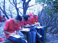 Malinalco, zona arqueológica del Estado de México, fue el escenario para el examen experimental de la VI Olimpiada Nacional de Geografía.