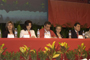 El gobernador del Estado de Veracruz, Fidel Herrera Beltrán, acompañado por Patricia Talamás Rohana, secretaria de la Academia Mexicana de Ciencias y Leticia Perlasca Núñez, directora general del Colegio de Bachilleres del Estado de Veracruz, presidió la ceremonia de inauguración de la XIX Olimpiada Nacional de Química.