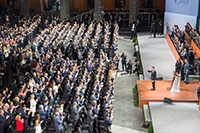 Ante representantes del sectores público, privado y social el presidente Enrique Peña Nieto rindió su sexto y último informe de gobierno, en un acto celebrado en el Palacio Nacional.