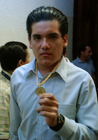 Germán Alberto Nolasco Rosales, de 17 años y originario de Tabasco, comentó que se sintió asombrado al conocer que fue el alumno con mayor puntaje en la contienda.