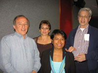 Raymundo Cea, Margarita Pimienta, Alejandra Cortés y Guillermo Aguilar, al finalizar el festejo.