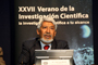 Doctor José Luis Morán, presidente de la Academia Mexicana de Ciencias, durante la reunión del XXVII Verano de la Investigación Científica.