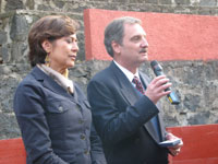 Rosaura Ruiz y Juan Pedro Laclette, vicepresidenta y presidente de la AMC.