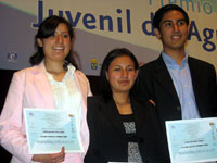 Dalia Graciela Dí­az, Adriana Alcántara Ruí­z  y Carlos Hernández Mejí­a representarán a México en el Premio Estocolmo Juvenil del Agua.