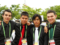 Delegación Mexicana en la Olimpiada Internacional de Biología 2010.
