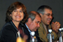 Rosaura Ruiz, Carlos Arámburo y Rafael Loyola, durante la inauguración del II Foro de Energía Reforma Energética para un Futuro Sustentable, en la sede de la AMC.